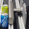 Bild eines Ultraschallger�tes mit Sonotrode zur Anregung von Dosen in einer Abf�llanlage