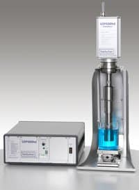 (Klicken Sie hier f�r eine gr��ere Ansicht!) Der Ultraschallprozessor UIP500 wird oft f�r Machbarkeitsversuche eingesetzt, bei denen Ultraschallprozesse entweder in Kombination mit einer Durchflusszelle oder im Gef�� erprobt werden.