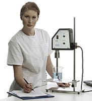 (Click for larger view!) Ultrasonic homogenizer UP200S with sonotrode S14 at stand.