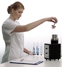 (Click for larger view!) The sonoreactor UTR200 can be used as an ultrasonic cup-horn or as a closed ultrasonic reactor.