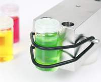(Click for larger view!) Ultrasonication of vials or beakers at the front end of the VialTweeter.