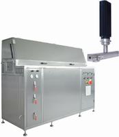 DRS2000 ultrasonic wire/tape cleaning system and UIP1000 ultrasonic processor with DRS20L12 wire cleaning sonotrode