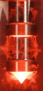 Hielscher Cascatrode ખાતે શક્તિશાળી અલ્ટ્રાસોનિક પોલાણ