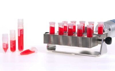 VialTweeter может вмещать до 10 общих тестовых флаконов для одновременной ультразвуковой подготовки образцов