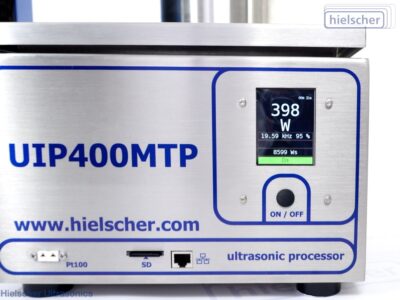400ワットのパワフルなマイクロプレートソニケーター：UIP400MTPは、自動リキッドハンドリングシステムに最適な非接触型ソニケーターです。