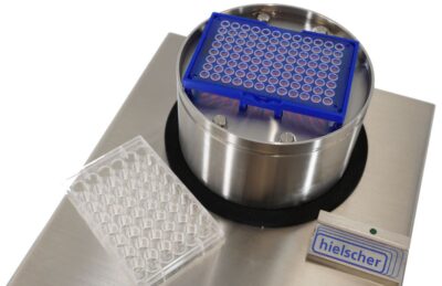 Mikroplade-sonikatoren UIP5500MTP muliggør celleopløsning og cellelyse i alle standardmikroplader/multiwell-plader og kræver ikke dyre, specialfremstillede plader. Juster sonikeringsparametrene for at skelne mellem celleopløsning og cellelyse.