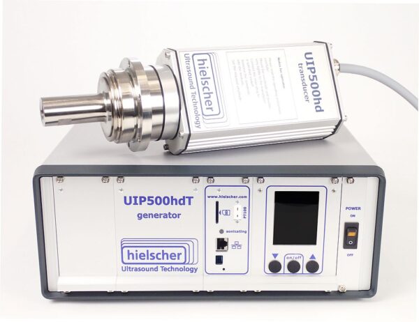 Sonicator UIP500hdT, a 500 watts powerful industrial sonicator