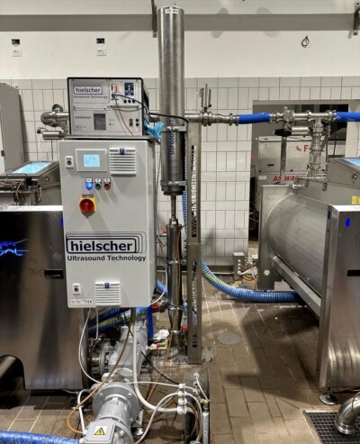 Omogenizator cu ultrasunete pentru emulsificarea continuă a băuturilor cu conținut de THC