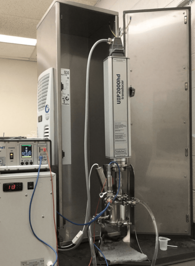 UIP2000hdT - a 2000W powerful high-performance sonicator for sonochemical reactions, e.g. the Sabatier reaction