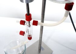 Ultrasonic lab flow cell